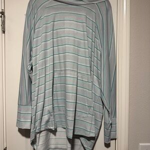 Light Blue & Mint Striped Hoodie